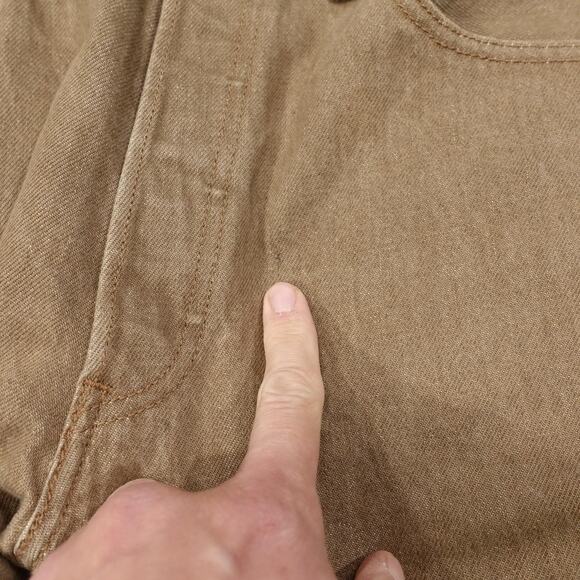 Levi's Men's Straight Jeans in Tan - Picture 5 of 14